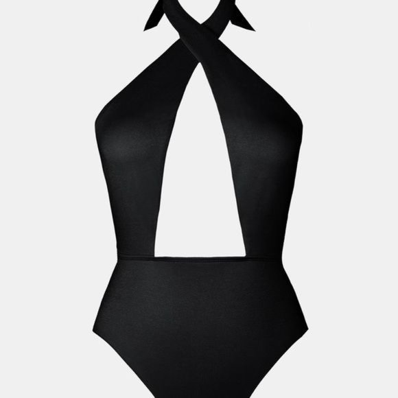 Cupshe Swim Cupshe X Stassie Oasis Wrap Halter Cheeky One Piece